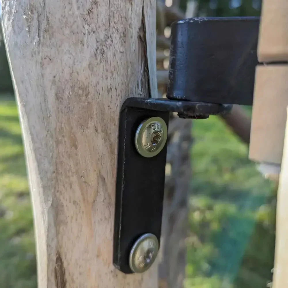 1.2m Chestnut Picket Garden Gate – Rustic Split Hazel with Hinges