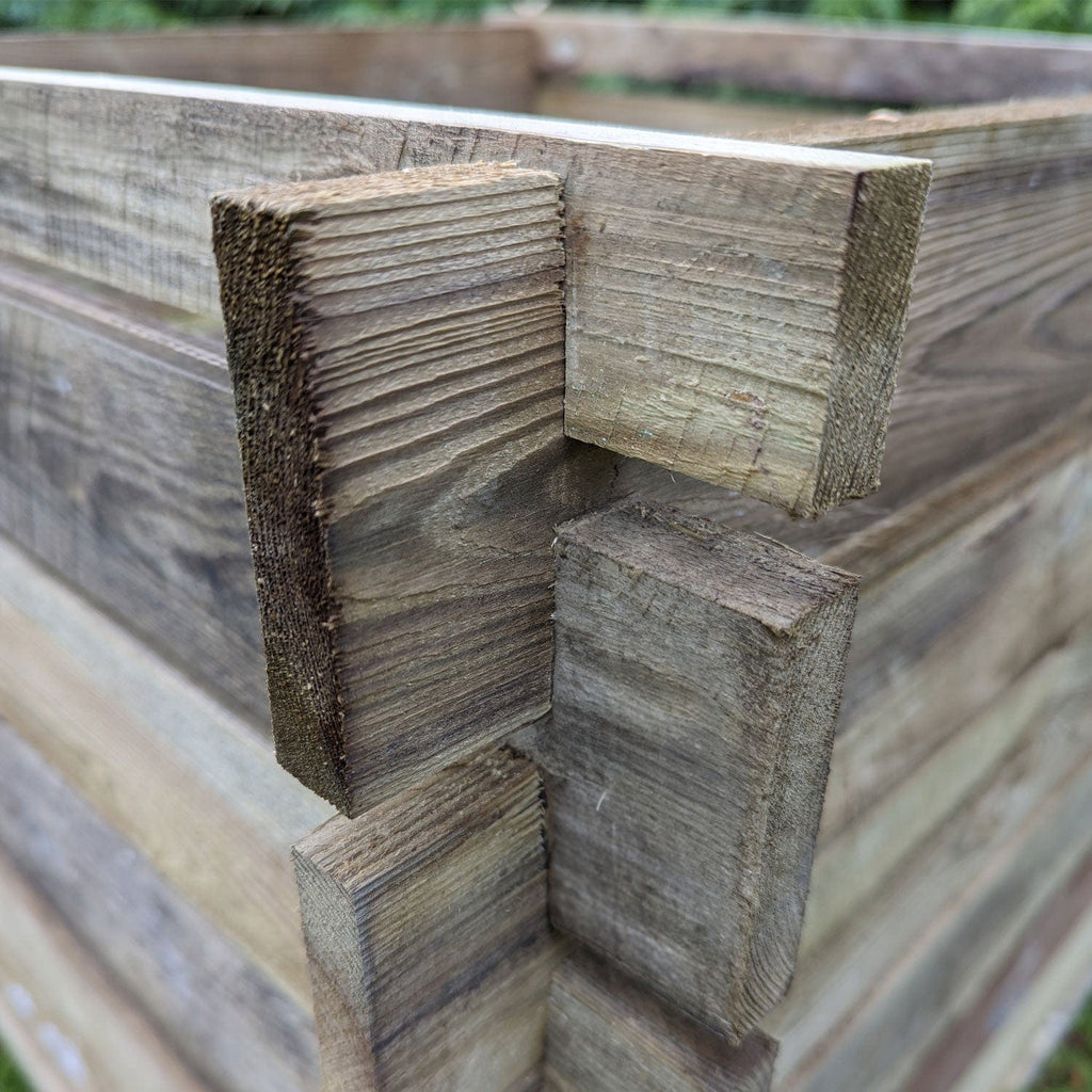 893 Litre Large Wooden Compost Bin – Slatted Airflow Composter