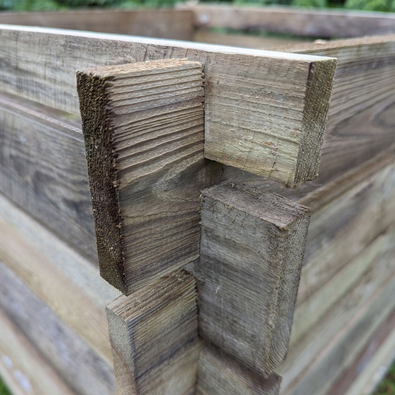 893 Litre Large Wooden Compost Bin – Slatted Airflow Composter
