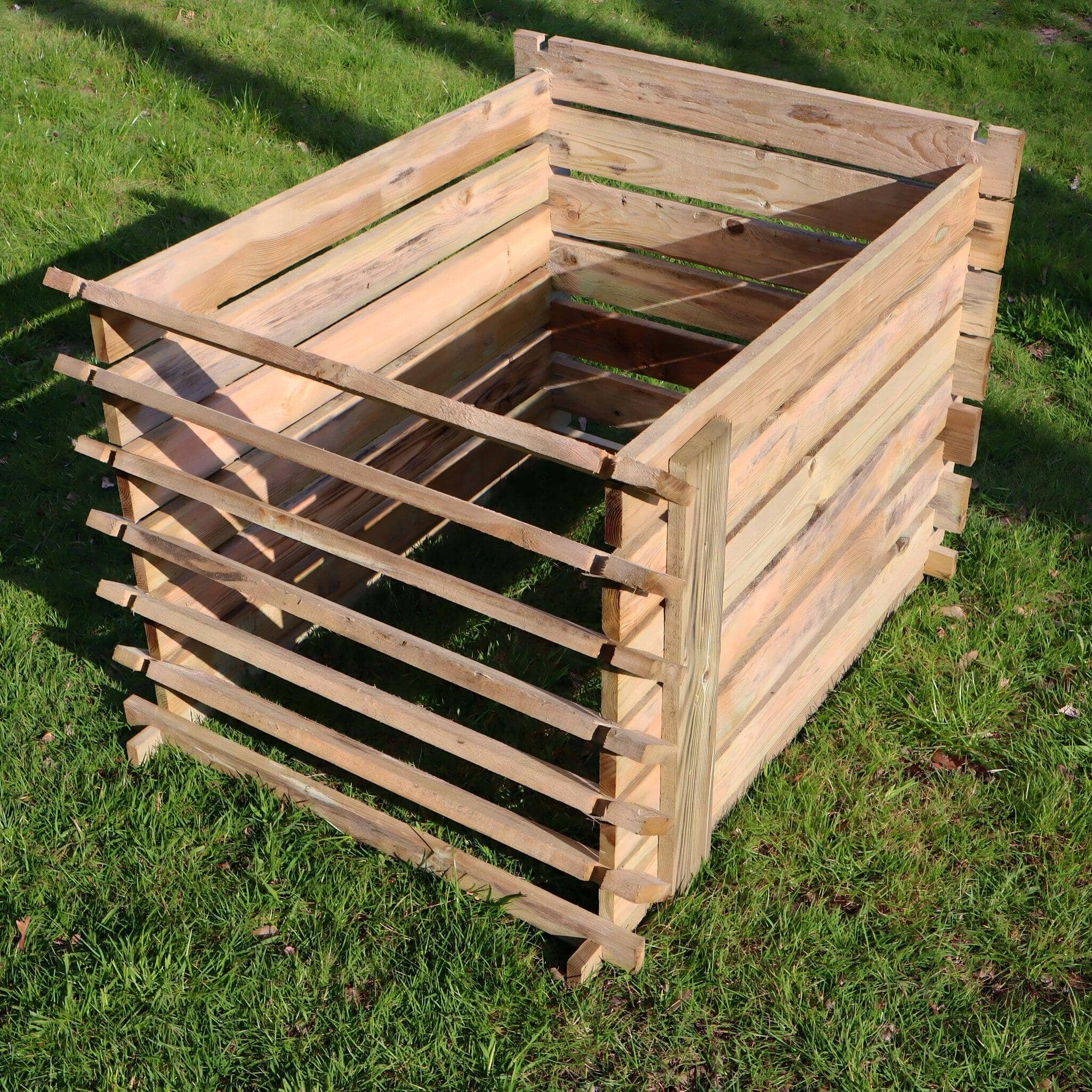 897 Litre Easy Fill Wooden Compost Bin – Extra Large Pressure-Treated Pine